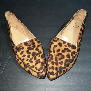 A New Day Cheetah print loafers/flats size 9